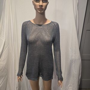 DKNY Women's Charcoal Knit Sweater